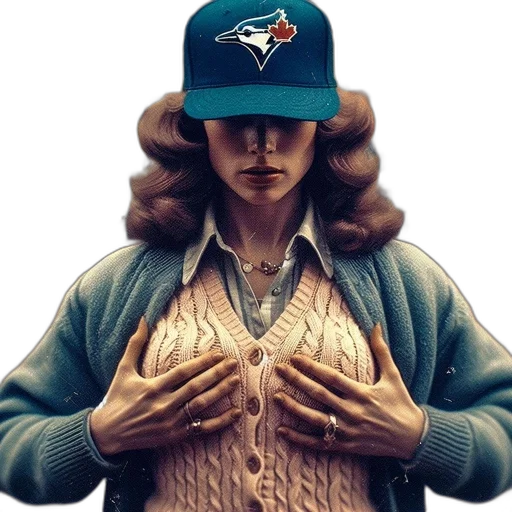 jacket, hat, face, hair transparent PNG cut-out