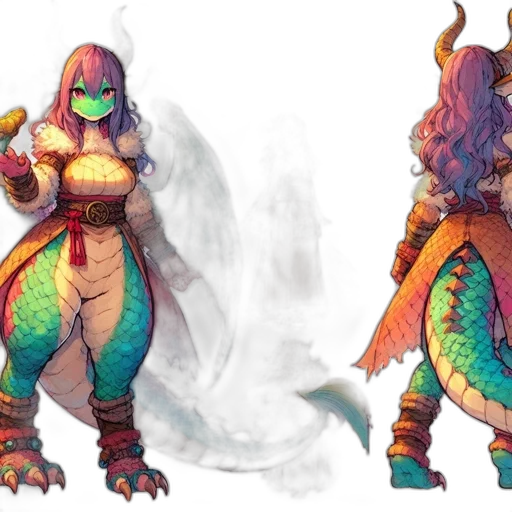 dragon, concept art, fantasy art, pixel art transparent PNG cut-out