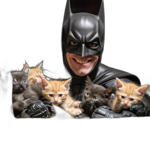 animal, comic book art, photorealistic, person transparent PNG cut-out