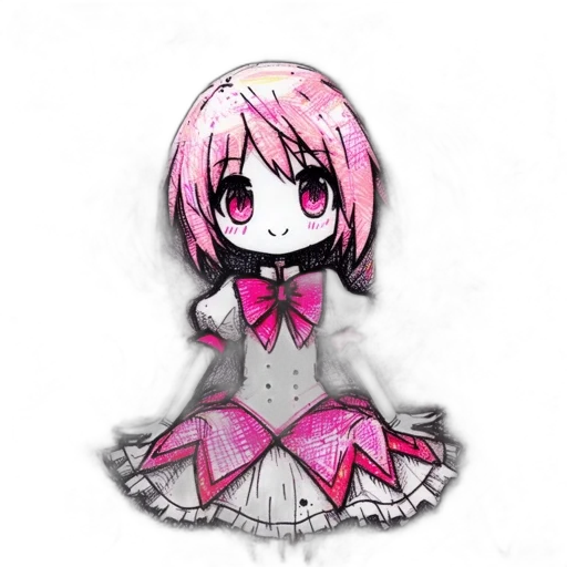 dress, robot, creature, staff transparent PNG cut-out