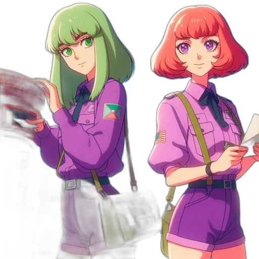 staff, jacket, concept art, anime transparent PNG cut-out