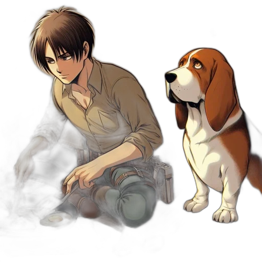 animal, concept art, pixel art, anime transparent PNG cut-out