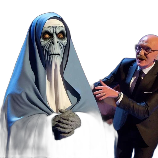 concept art, ghostly, figure, blue transparent PNG cut-out