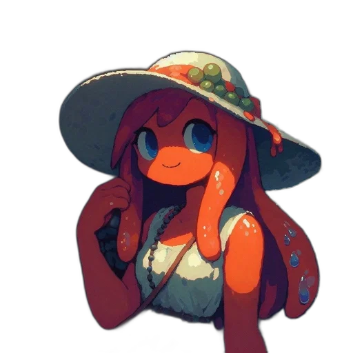 hat, staff, creature, animal transparent PNG cut-out