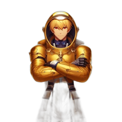 jacket, sword, staff, robot transparent PNG cut-out