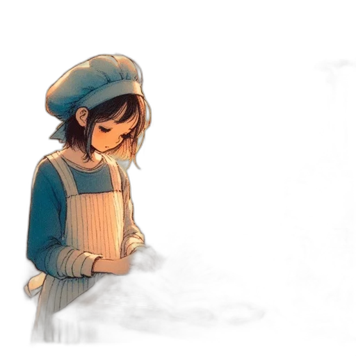hat, dress, food, staff transparent PNG cut-out