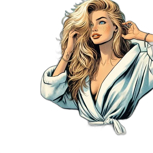 comic book art, concept art, cartoon, pixel art transparent PNG cut-out
