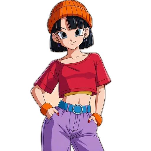 hat, staff, jacket, anime transparent PNG cut-out