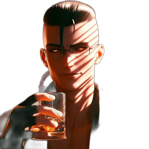 face, bottle, jacket, robot transparent PNG cut-out