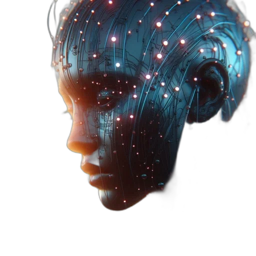 face, robot, crown, mask transparent PNG cut-out