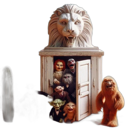 mask, furniture, animal, concept art transparent PNG cut-out