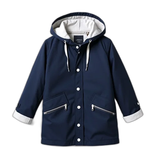jacket, monochrome, navy, blue transparent PNG cut-out