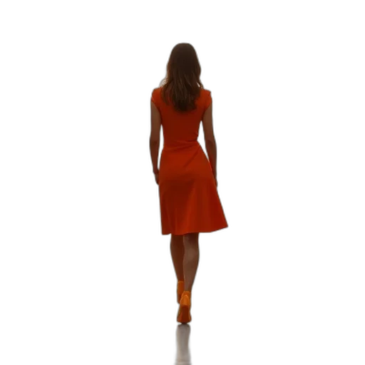dress, staff, 3d render, photorealistic transparent PNG cut-out