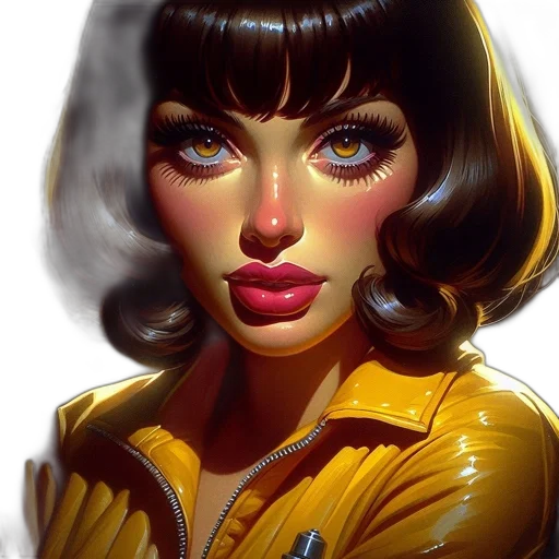 face, comic book art, photorealistic, fantasy art transparent PNG cut-out