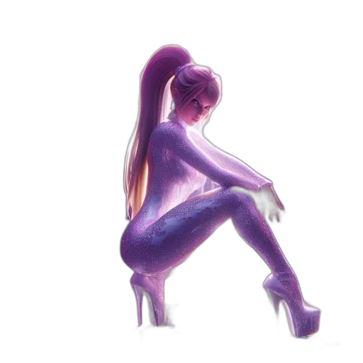 hair, dress, robot, creature transparent PNG cut-out