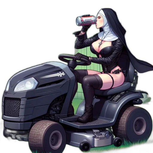 robot, car, weapon, cyberpunk transparent PNG cut-out