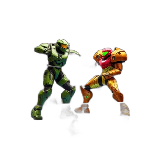 robot, concept art, 3d render, pixel art transparent PNG cut-out