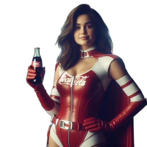 bottle, dress, comic book art, concept art transparent PNG cut-out