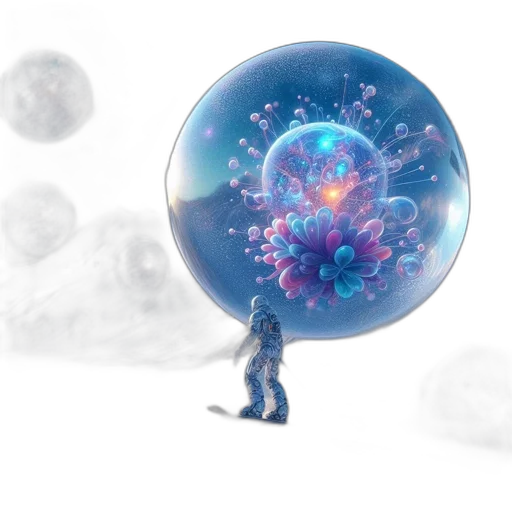 robot, staff, concept art, 3d render transparent PNG cut-out