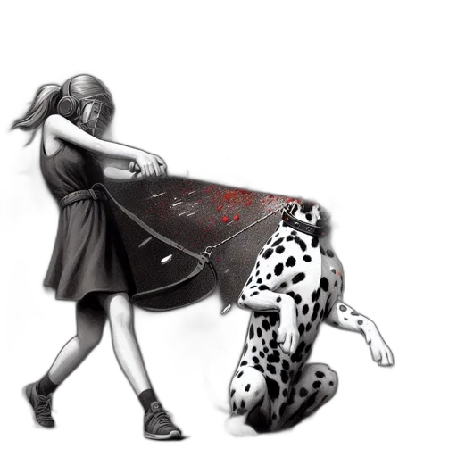 dress, umbrella, animal, fantasy art transparent PNG cut-out