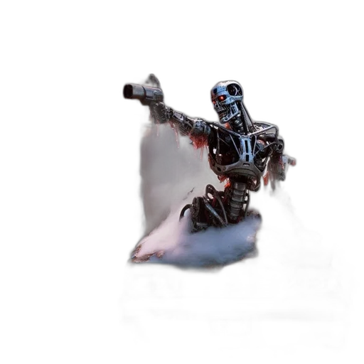 robot, weapon, staff, sword transparent PNG cut-out