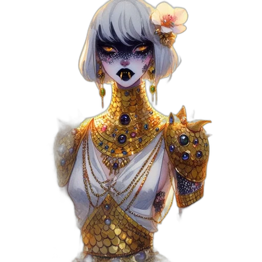jewelry, staff, mask, dress transparent PNG cut-out