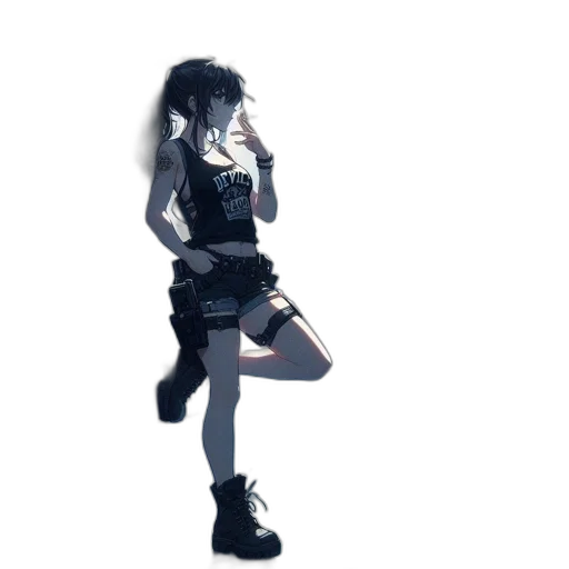 weapon, staff, dress, mask transparent PNG cut-out