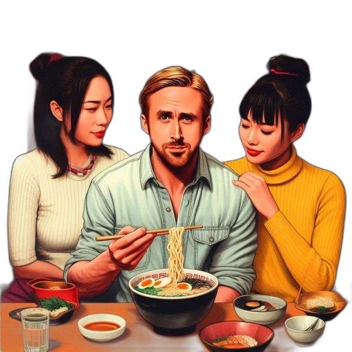 food, face, hair, jacket transparent PNG cut-out