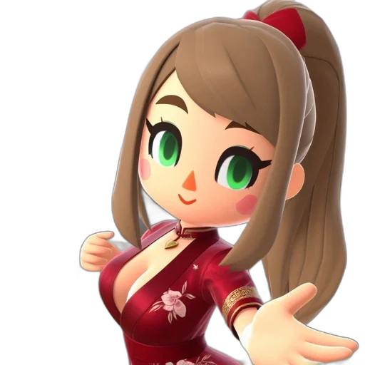 dress, staff, face, weapon transparent PNG cut-out