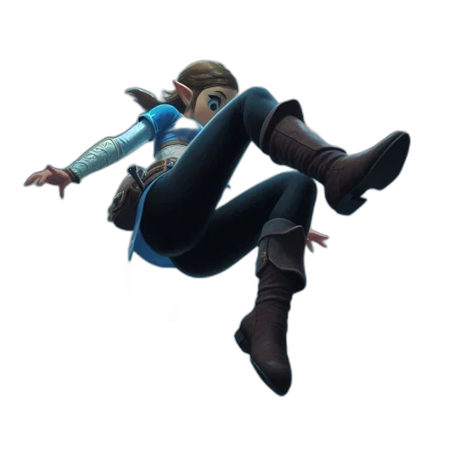 jacket, staff, robot, creature transparent PNG cut-out