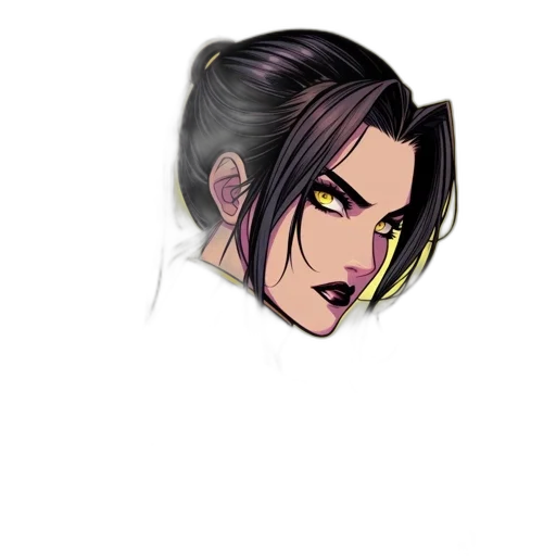 hair, face, mask, pixel art transparent PNG cut-out