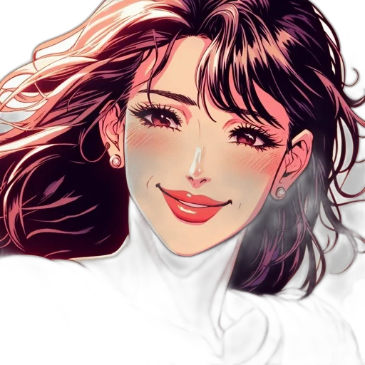 face, photorealistic, anime, fantasy art transparent PNG cut-out