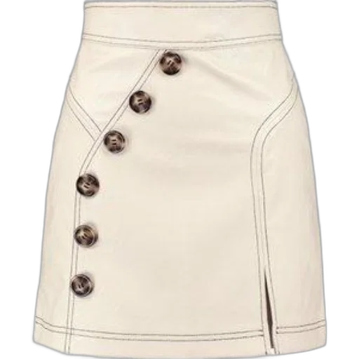 white, leather, skirt, brown transparent PNG cut-out