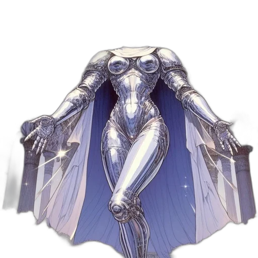 robot, dress, weapon, jewelry transparent PNG cut-out