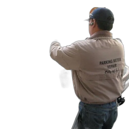 jacket, staff, weapon, photorealistic transparent PNG cut-out