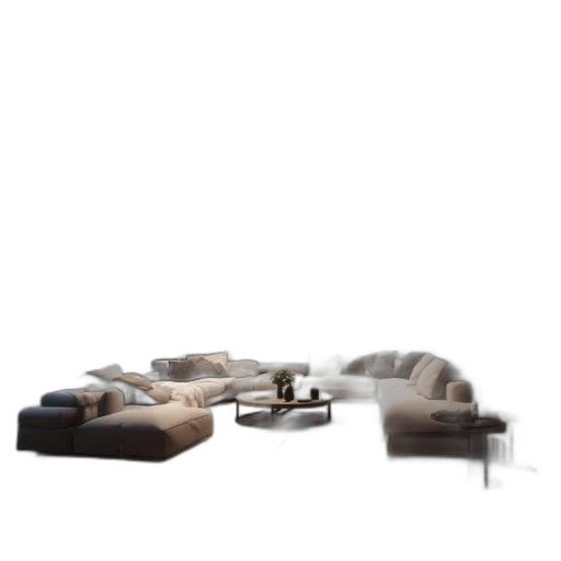 furniture, 3d render, photorealistic, earth tones transparent PNG cut-out