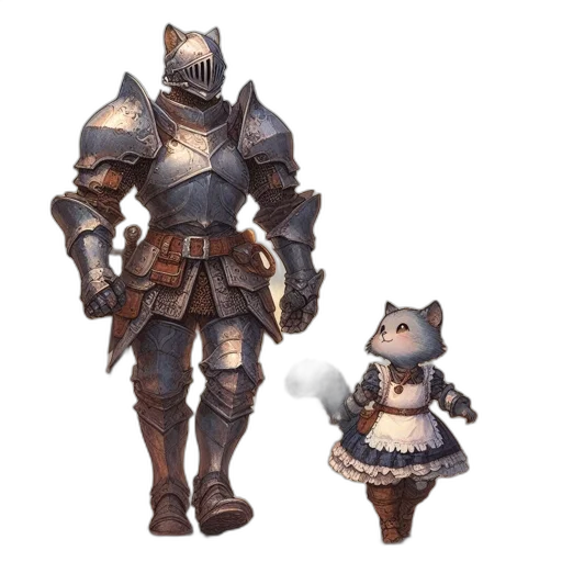 concept art, fantasy art, 3d render, pixel art transparent PNG cut-out
