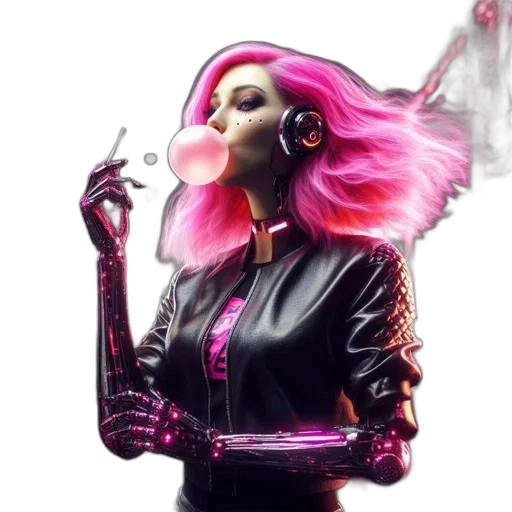 jacket, cyberpunk, concept art, comic book art transparent PNG cut-out