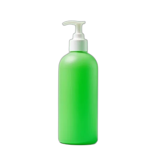 bottle, hair, photorealistic, 3d render transparent PNG cut-out