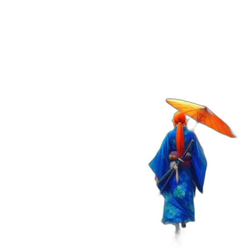umbrella, hat, staff, jacket transparent PNG cut-out