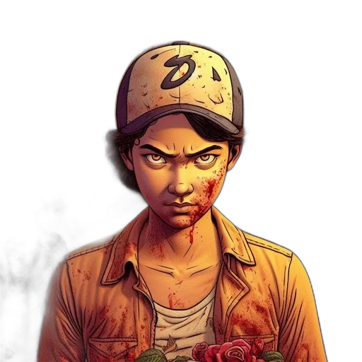 face, comic book art, concept art, cartoon transparent PNG cut-out