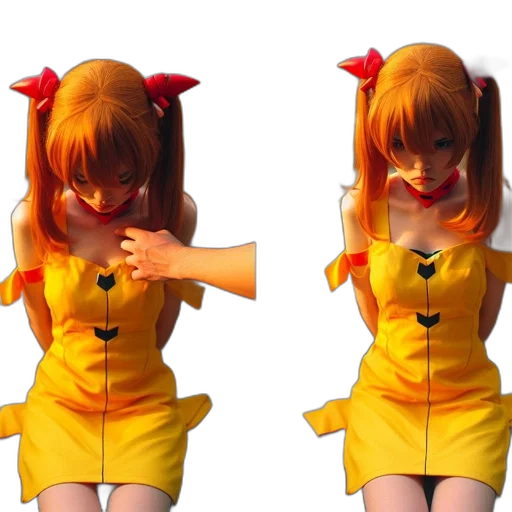 dress, staff, robot, face transparent PNG cut-out