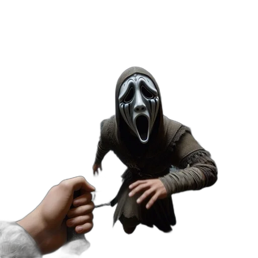 mask, creature, weapon, face transparent PNG cut-out