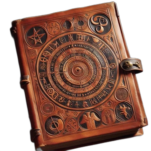 jewelry, antique-looking, leather-bound, book transparent PNG cut-out