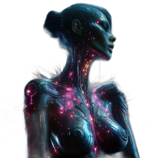 robot, dress, creature, jewelry transparent PNG cut-out