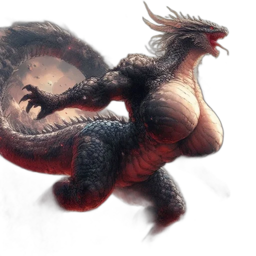 dragon, creature, animal, concept art transparent PNG cut-out