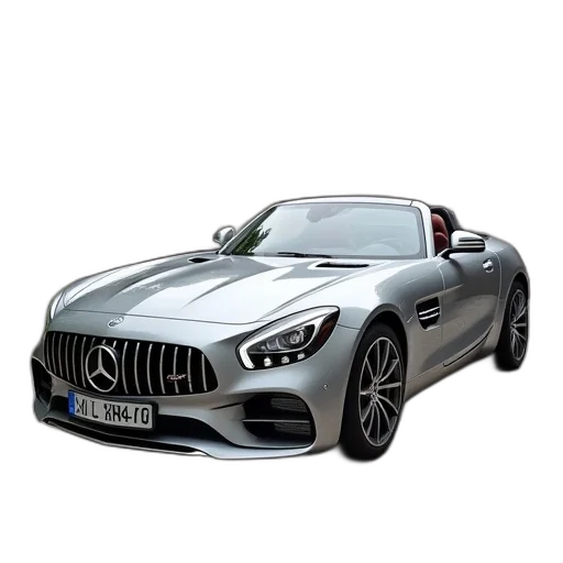 car, 3d render, photorealistic, silver transparent PNG cut-out