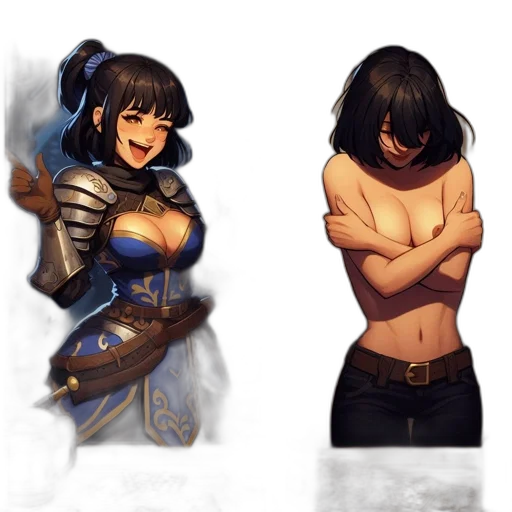 concept art, fantasy art, pixel art, comic book art transparent PNG cut-out