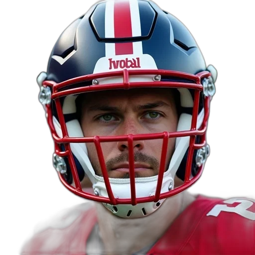 close-up, football, player, face transparent PNG cut-out