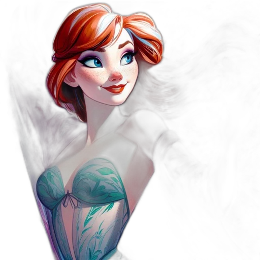 dress, fantasy art, concept art, cartoon transparent PNG cut-out